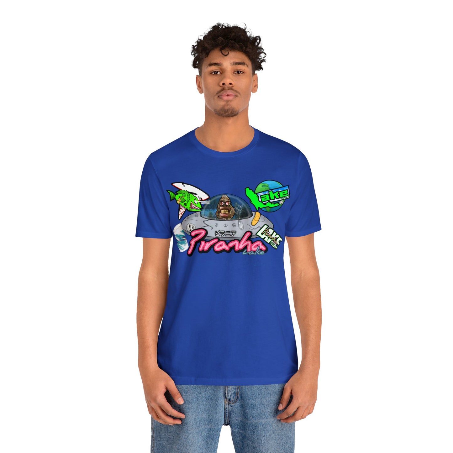 “Piranha Lake Universe 2” Graphic T-shirt by Piranha Lake (Unisex Jersey Short Sleeve Tee)