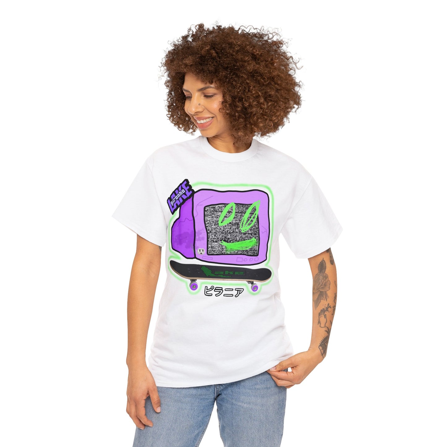 “No Cable” Graphic T-shirt by Piranha Lake LLC (Unisex Heavy Cotton Tee)