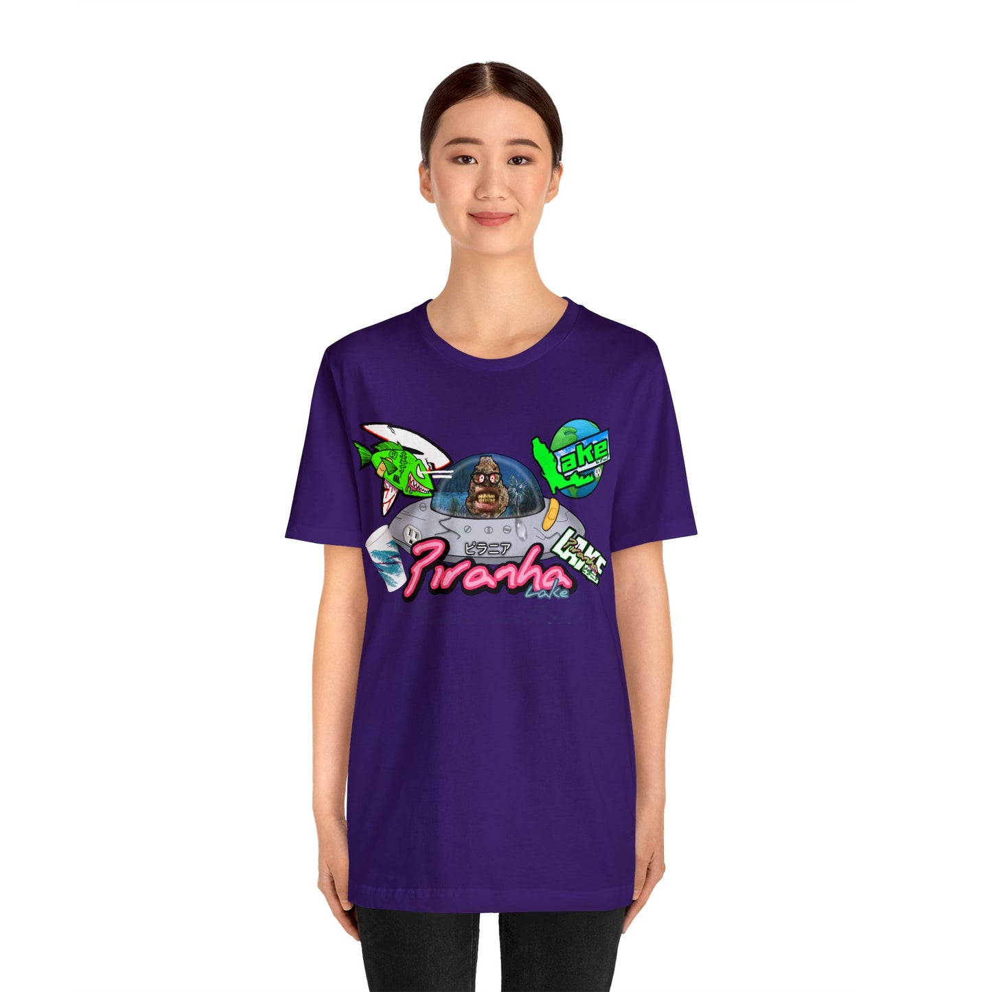 “Piranha Lake Universe 2” Graphic T-shirt by Piranha Lake (Unisex Jersey Short Sleeve Tee)