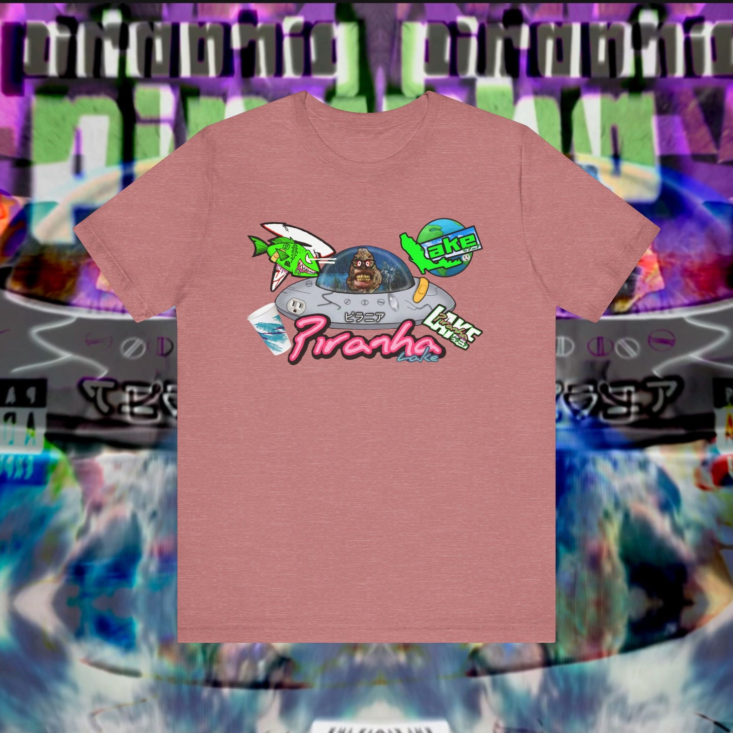 “Piranha Lake Universe 2” Graphic T-shirt by Piranha Lake (Unisex Jersey Short Sleeve Tee)