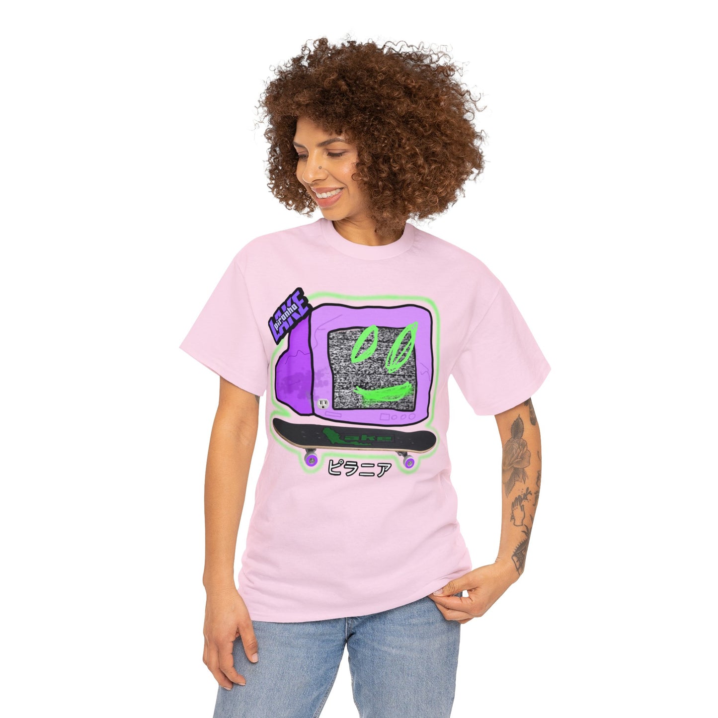 “No Cable” Graphic T-shirt by Piranha Lake LLC (Unisex Heavy Cotton Tee)