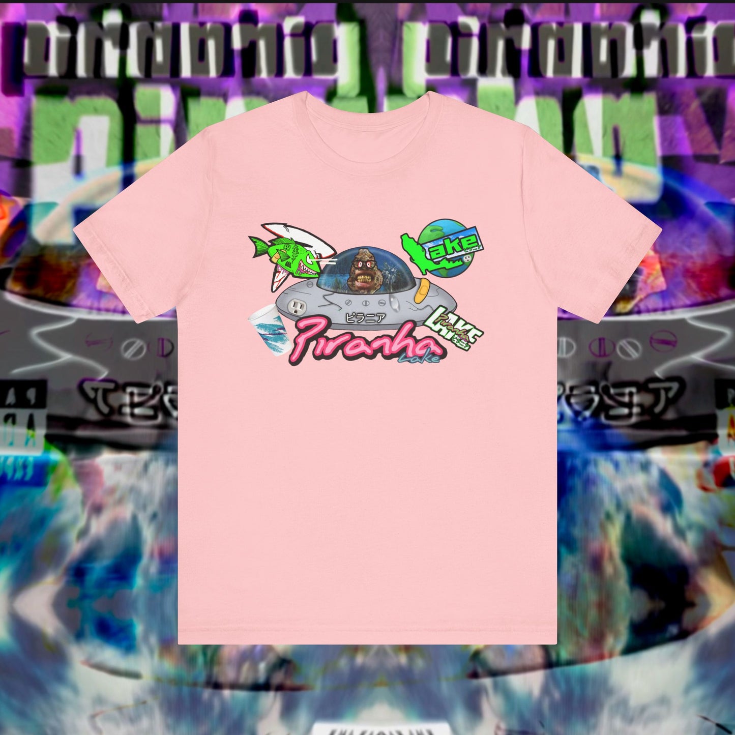 “Piranha Lake Universe 2” Graphic T-shirt by Piranha Lake (Unisex Jersey Short Sleeve Tee)