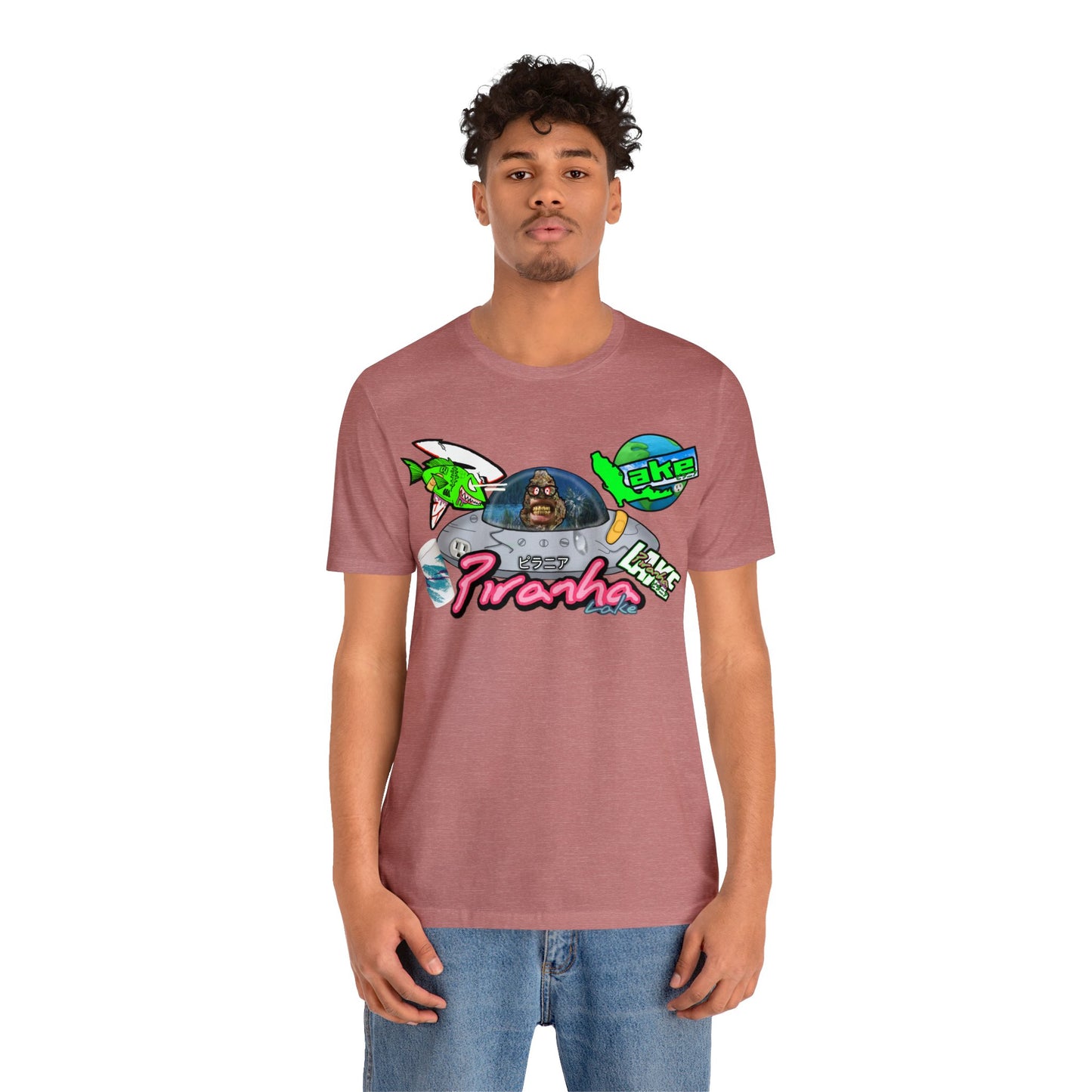 “Piranha Lake Universe 2” Graphic T-shirt by Piranha Lake (Unisex Jersey Short Sleeve Tee)