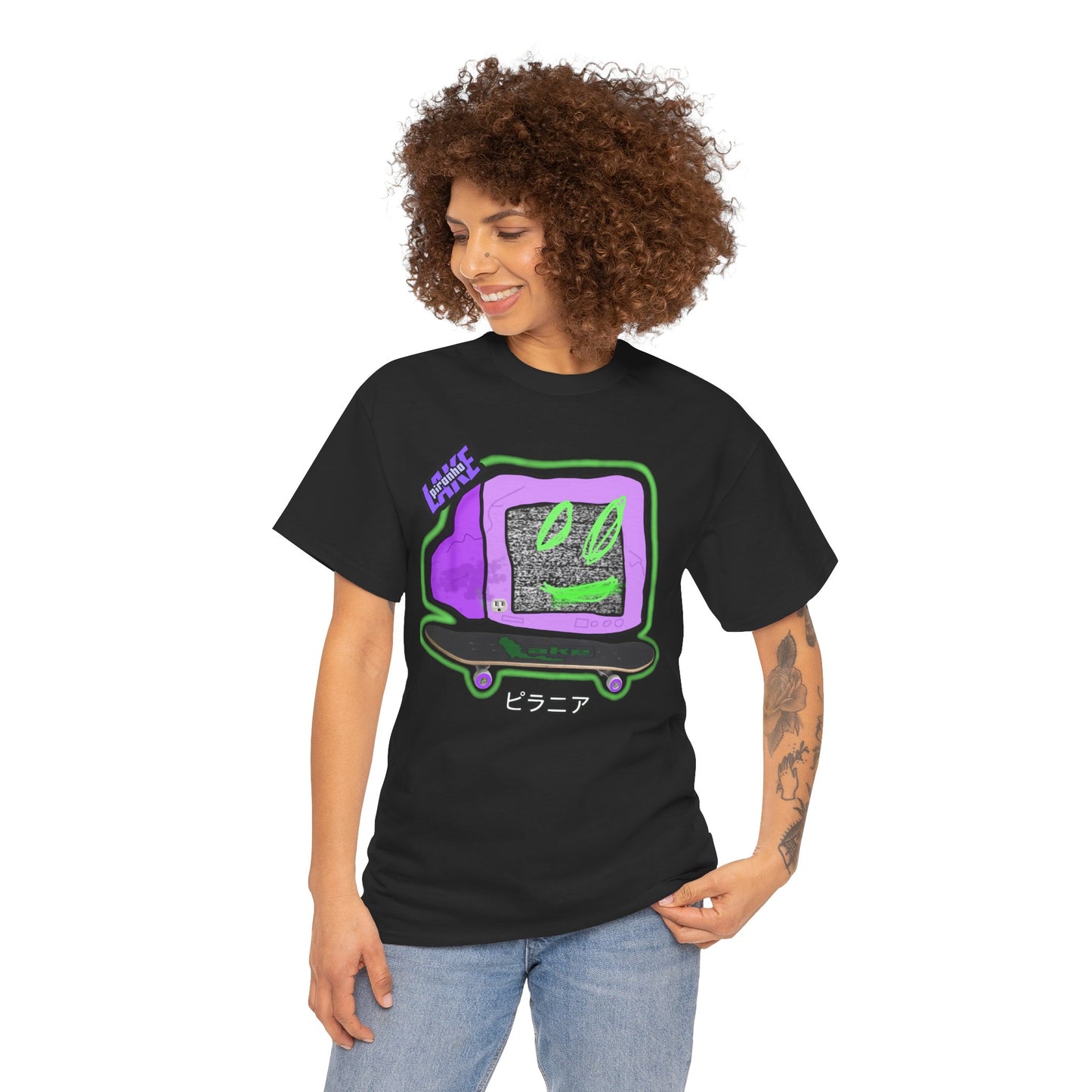 “No Cable” Graphic T-shirt by Piranha Lake LLC (Unisex Heavy Cotton Tee)