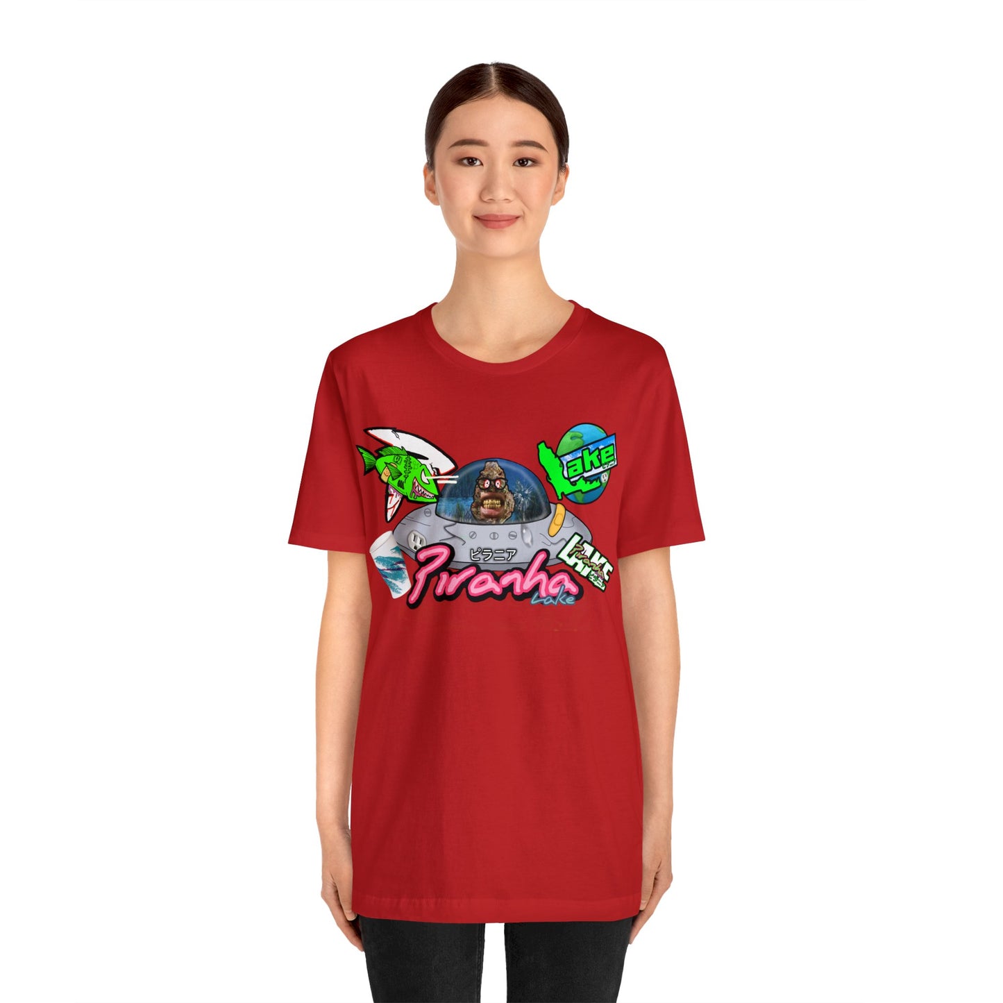 “Piranha Lake Universe 2” Graphic T-shirt by Piranha Lake (Unisex Jersey Short Sleeve Tee)