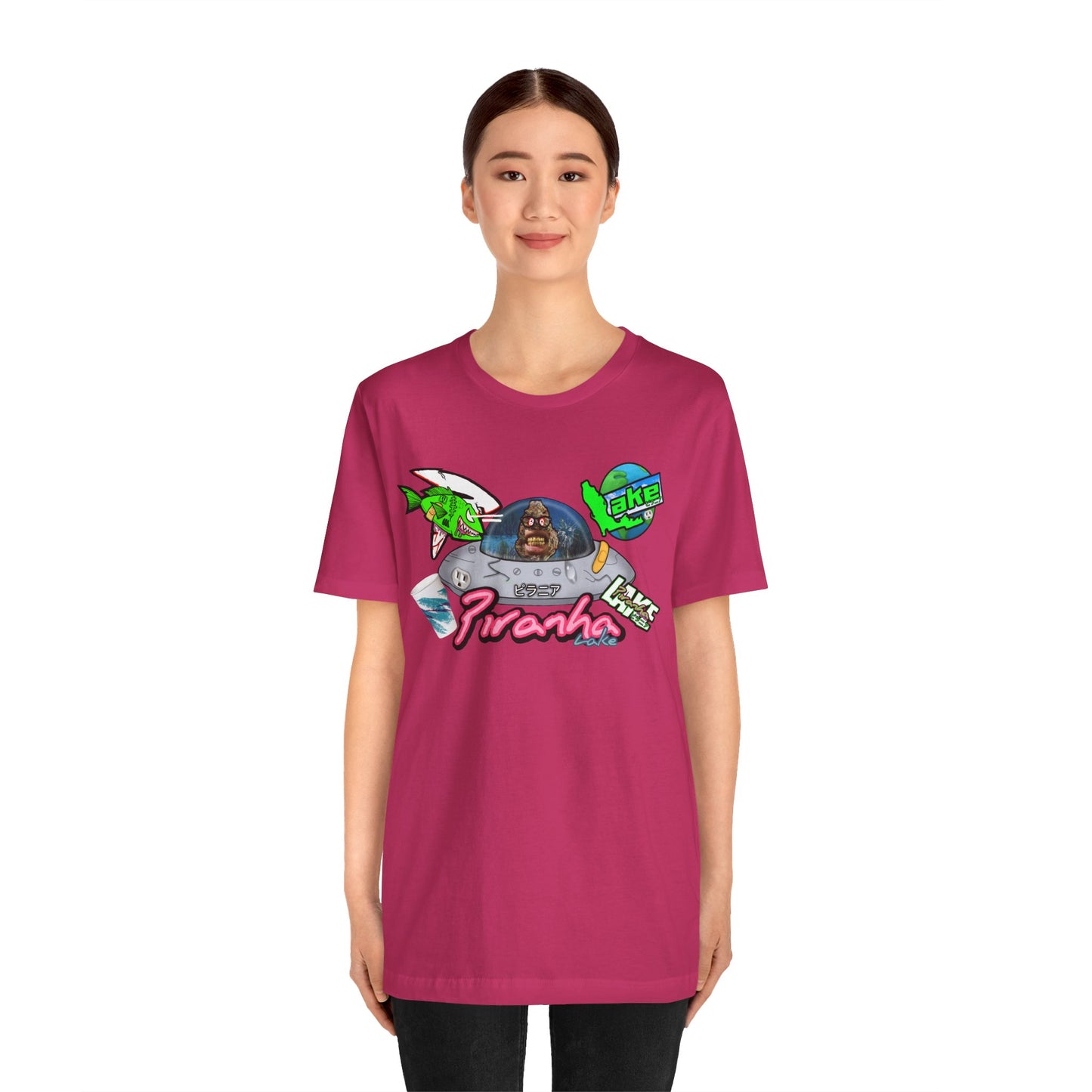 “Piranha Lake Universe 2” Graphic T-shirt by Piranha Lake (Unisex Jersey Short Sleeve Tee)