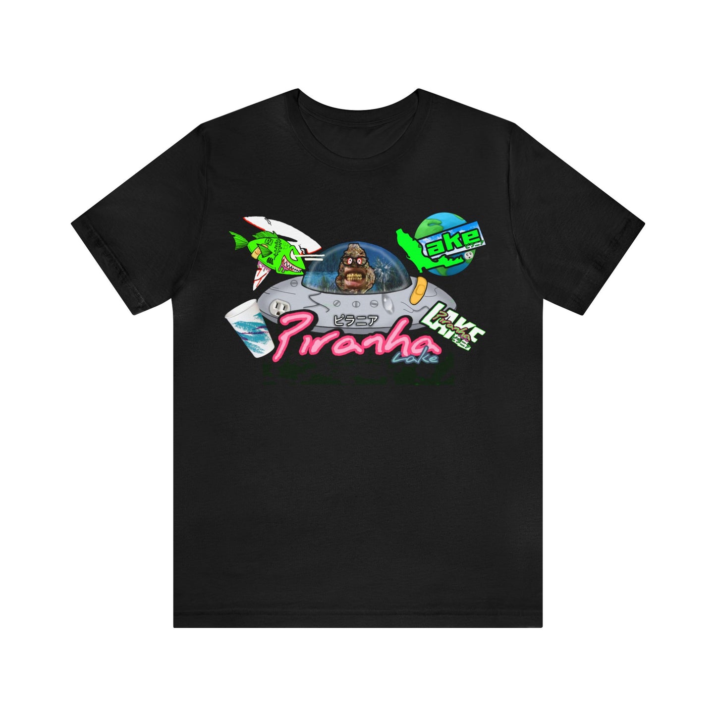 “Piranha Lake Universe 2” Graphic T-shirt by Piranha Lake (Unisex Jersey Short Sleeve Tee)