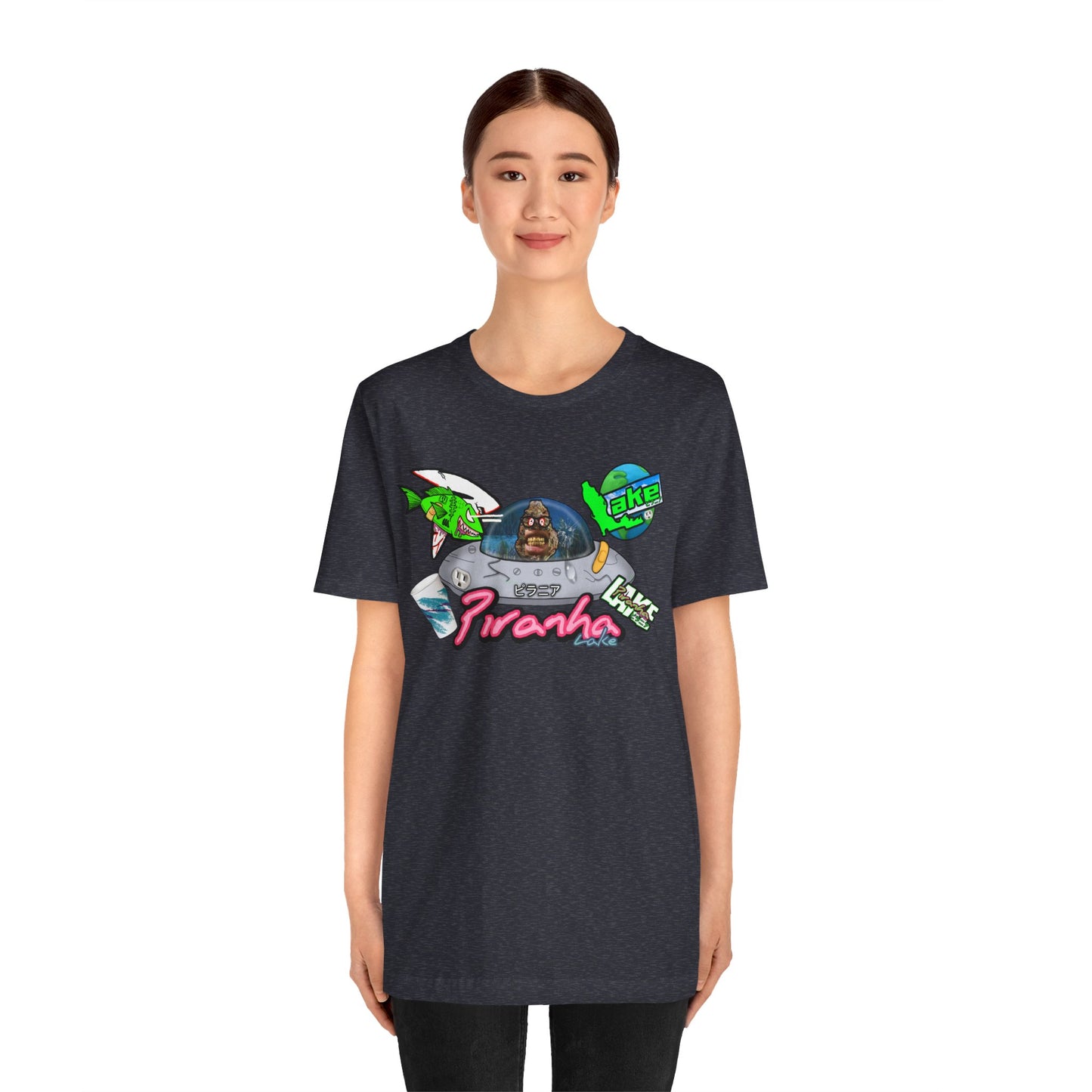 “Piranha Lake Universe 2” Graphic T-shirt by Piranha Lake (Unisex Jersey Short Sleeve Tee)