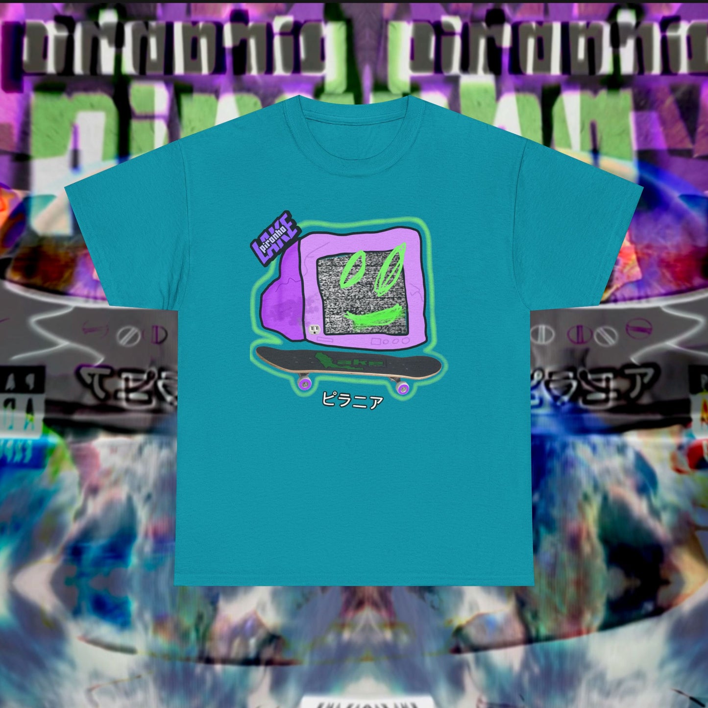 “No Cable” Graphic T-shirt by Piranha Lake LLC (Unisex Heavy Cotton Tee)