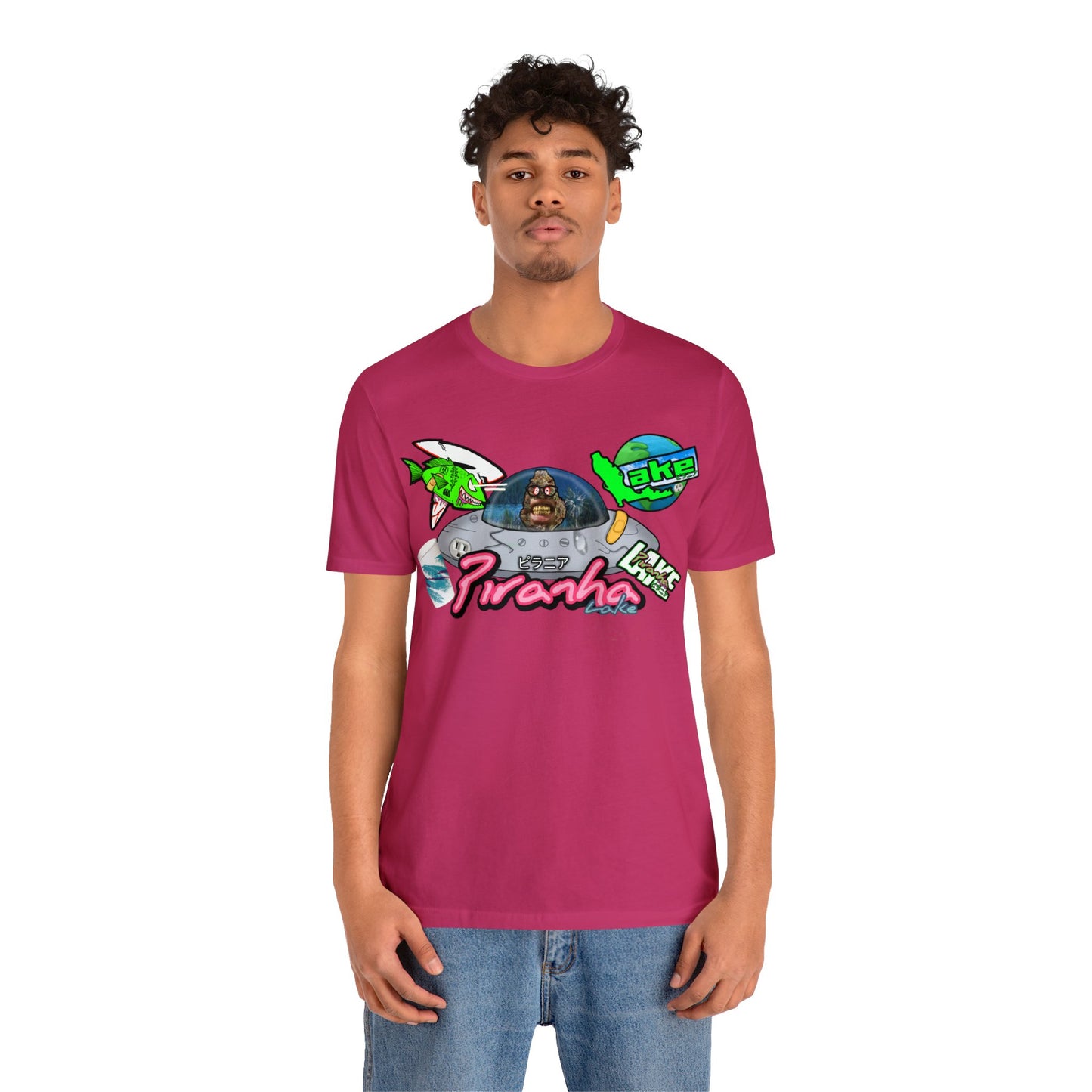 “Piranha Lake Universe 2” Graphic T-shirt by Piranha Lake (Unisex Jersey Short Sleeve Tee)