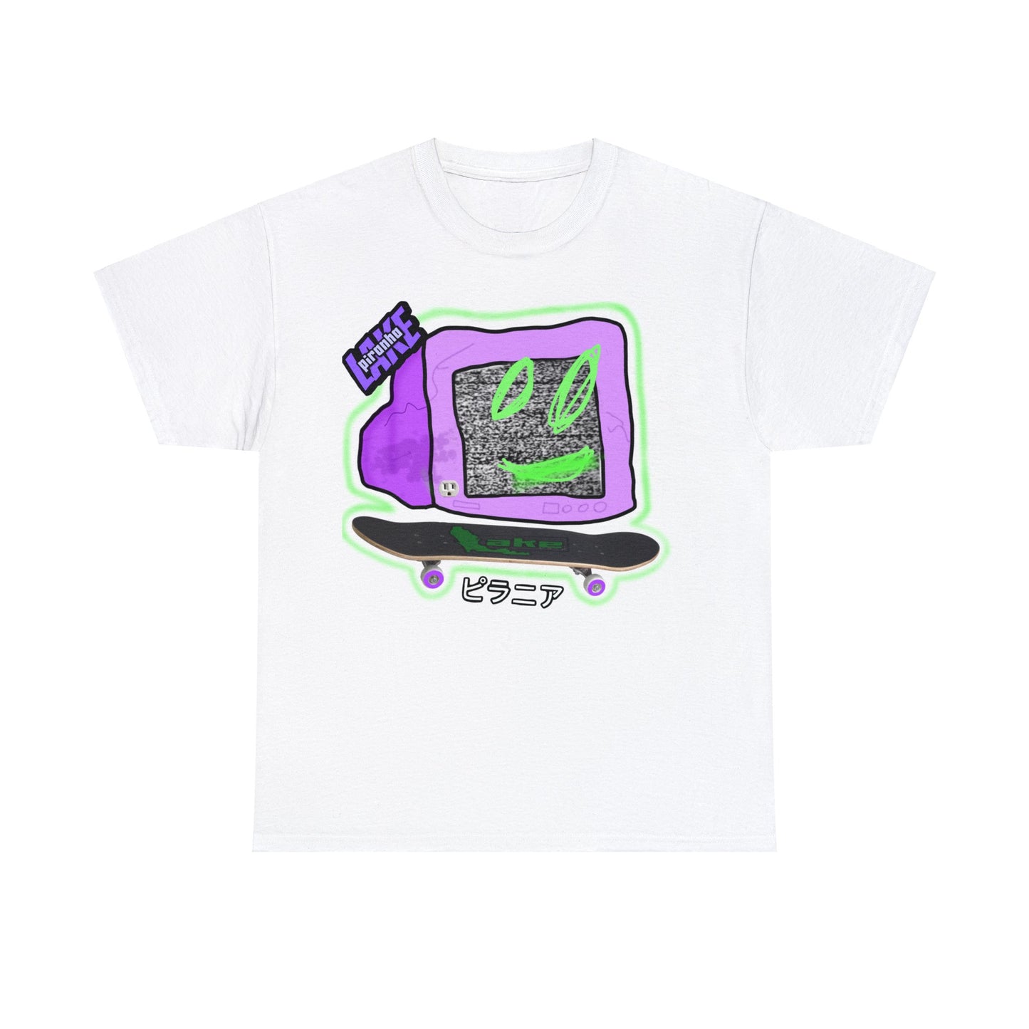 “No Cable” Graphic T-shirt by Piranha Lake LLC (Unisex Heavy Cotton Tee)