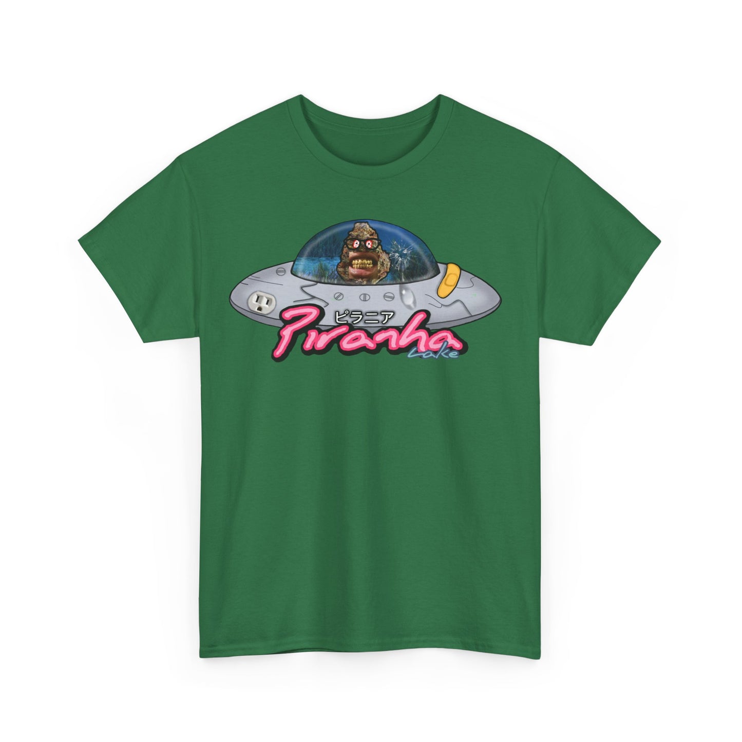 “UFO bud” Graphic T-shirt by Piranha Lake LLC (Unisex Heavy Cotton Tee)