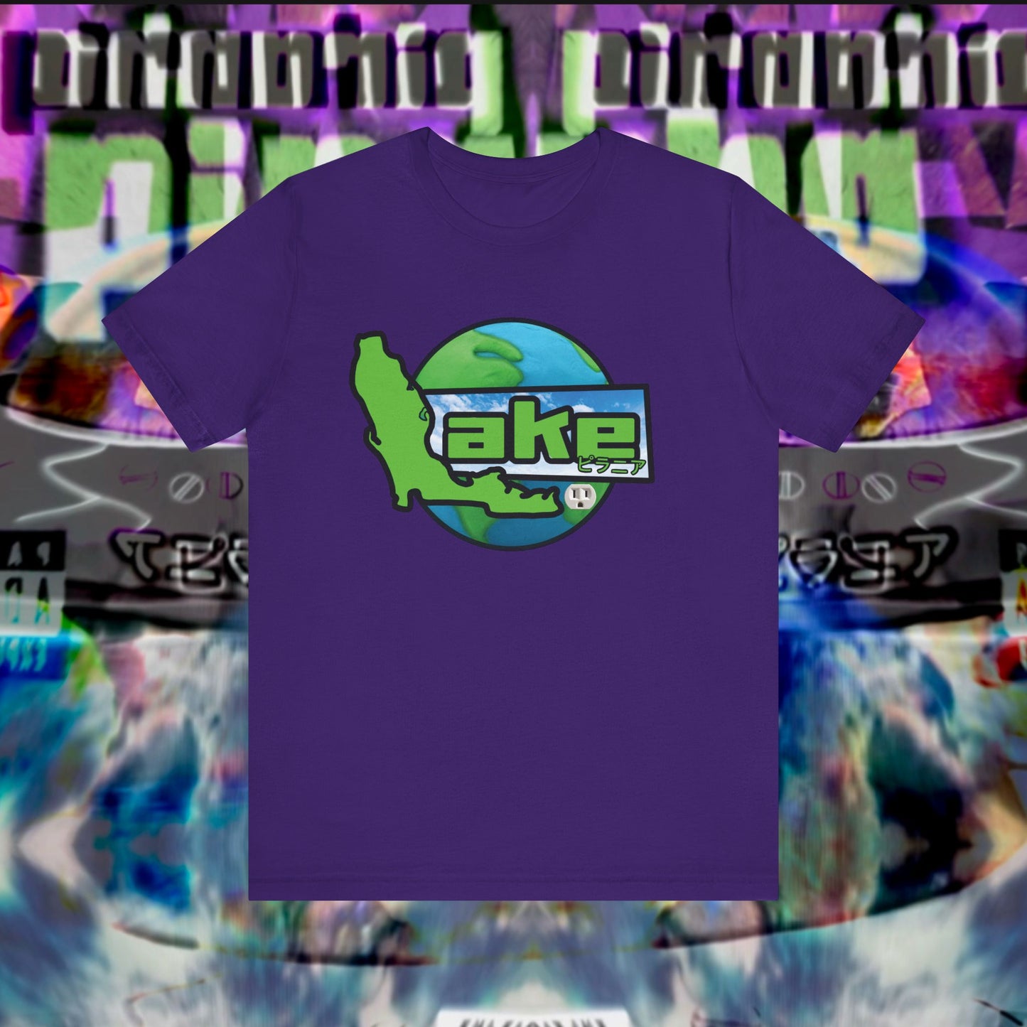 “Lake World” Graphic T-shirt by Piranha Lake (Unisex Jersey Short Sleeve Tee)