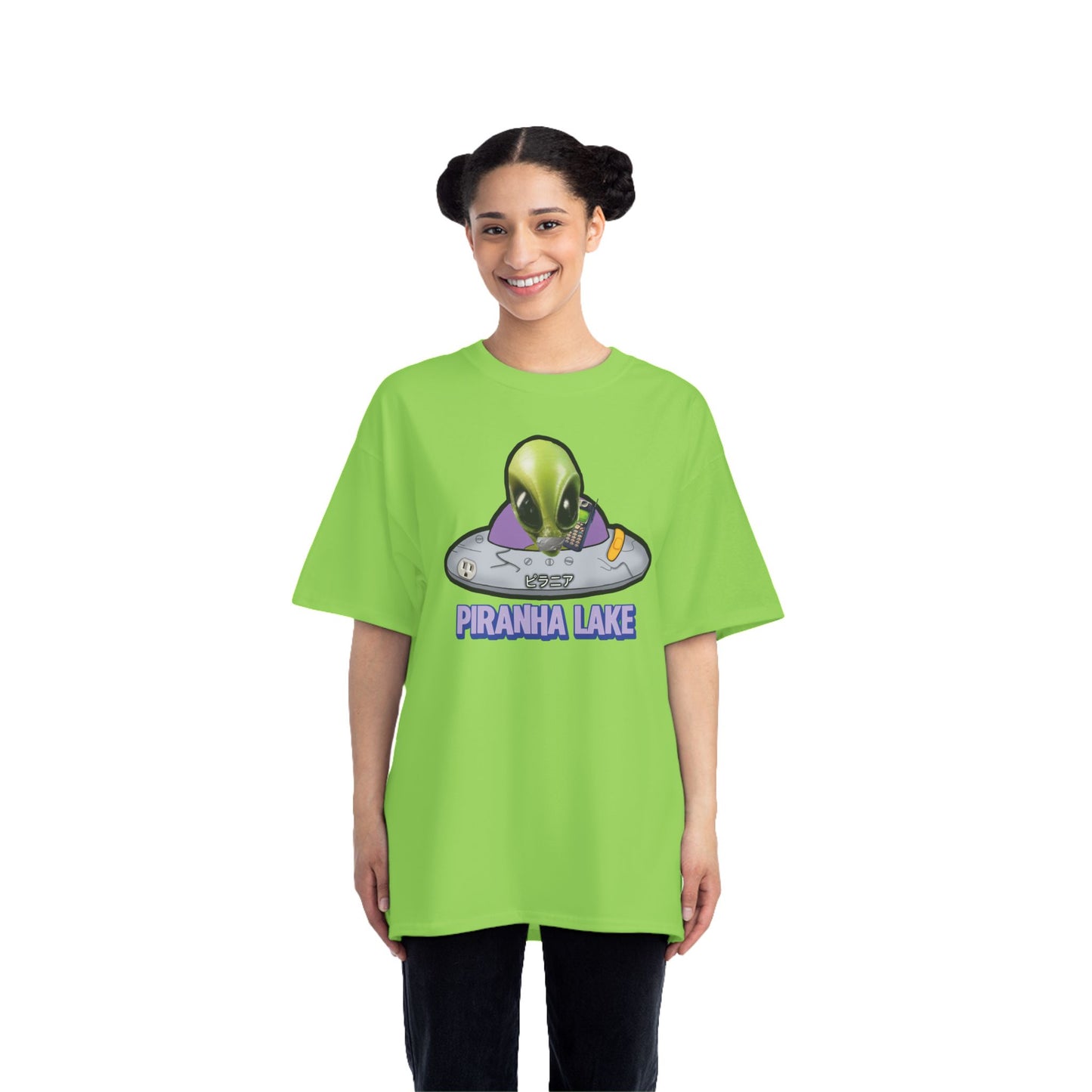 “Missing UFO” by Piranha Lake graphic T-shirt Beefy-T®  Short-Sleeve T-Shirt