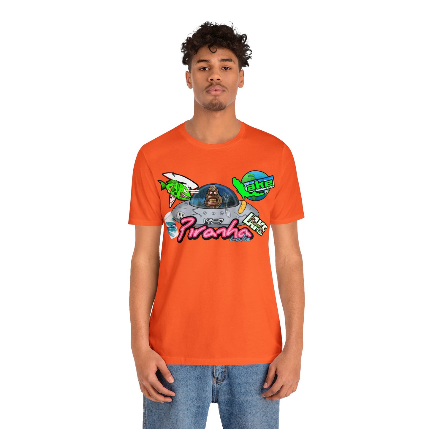 “Piranha Lake Universe 2” Graphic T-shirt by Piranha Lake (Unisex Jersey Short Sleeve Tee)