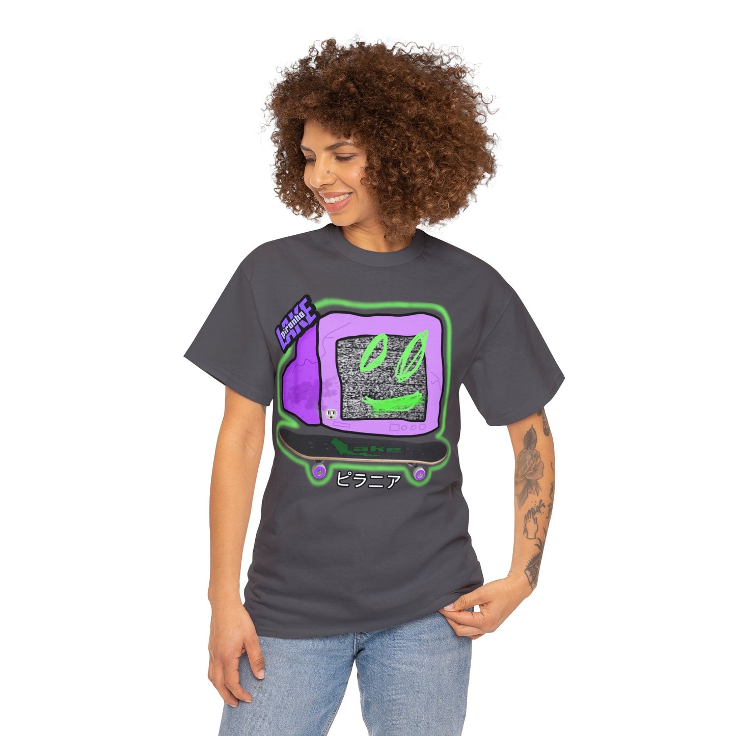 “No Cable” Graphic T-shirt by Piranha Lake LLC (Unisex Heavy Cotton Tee)