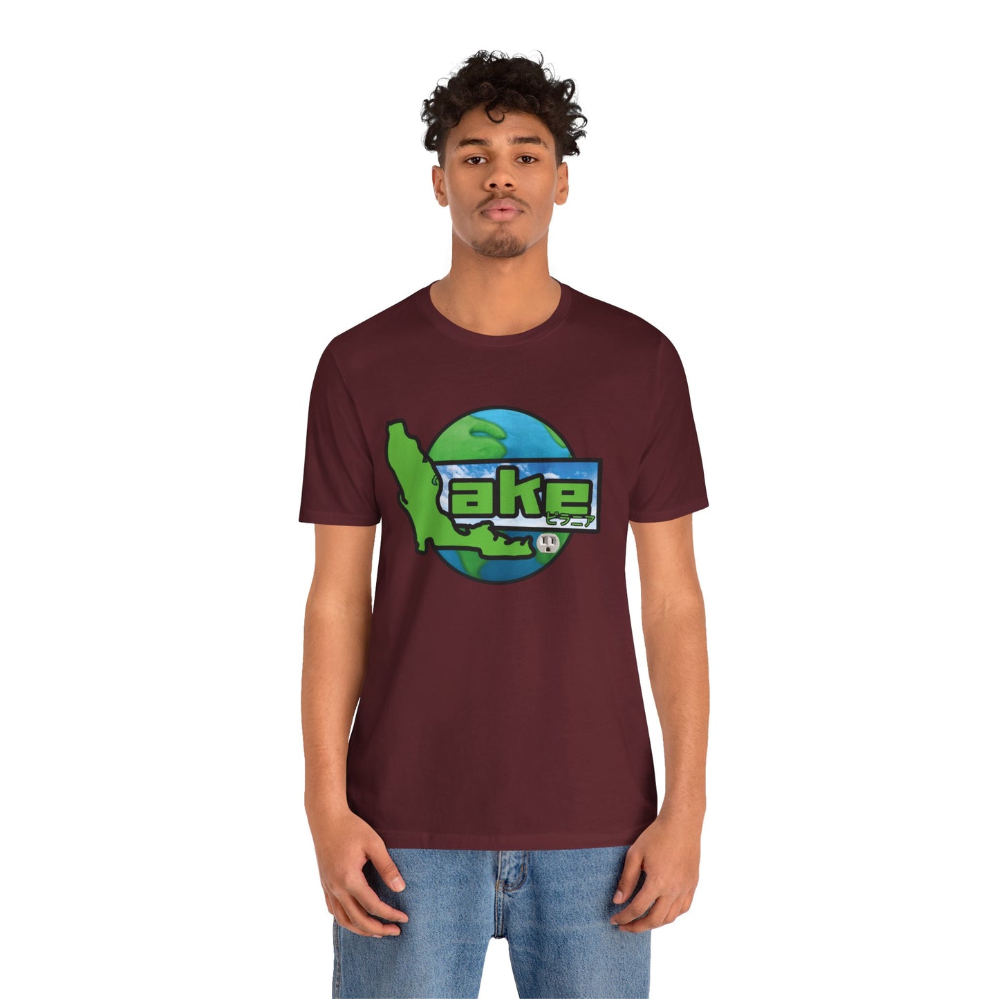 “Lake World” Graphic T-shirt by Piranha Lake (Unisex Jersey Short Sleeve Tee)