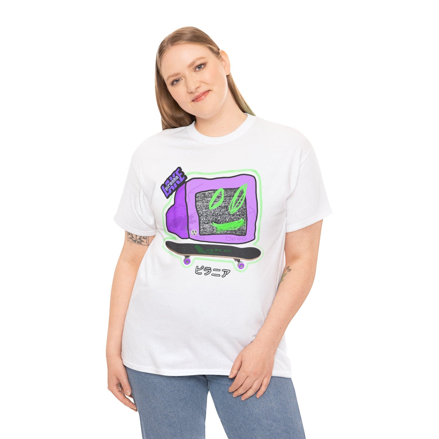 “No Cable” Graphic T-shirt by Piranha Lake LLC (Unisex Heavy Cotton Tee)