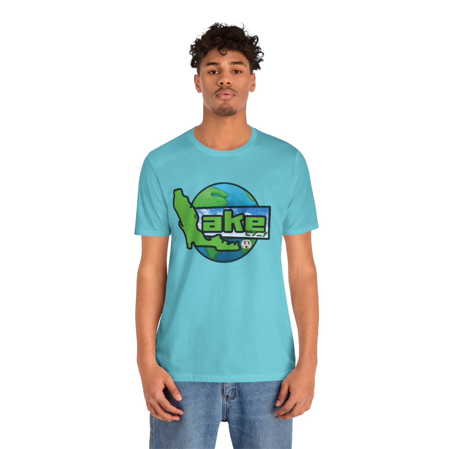 “Lake World” Graphic T-shirt by Piranha Lake (Unisex Jersey Short Sleeve Tee)