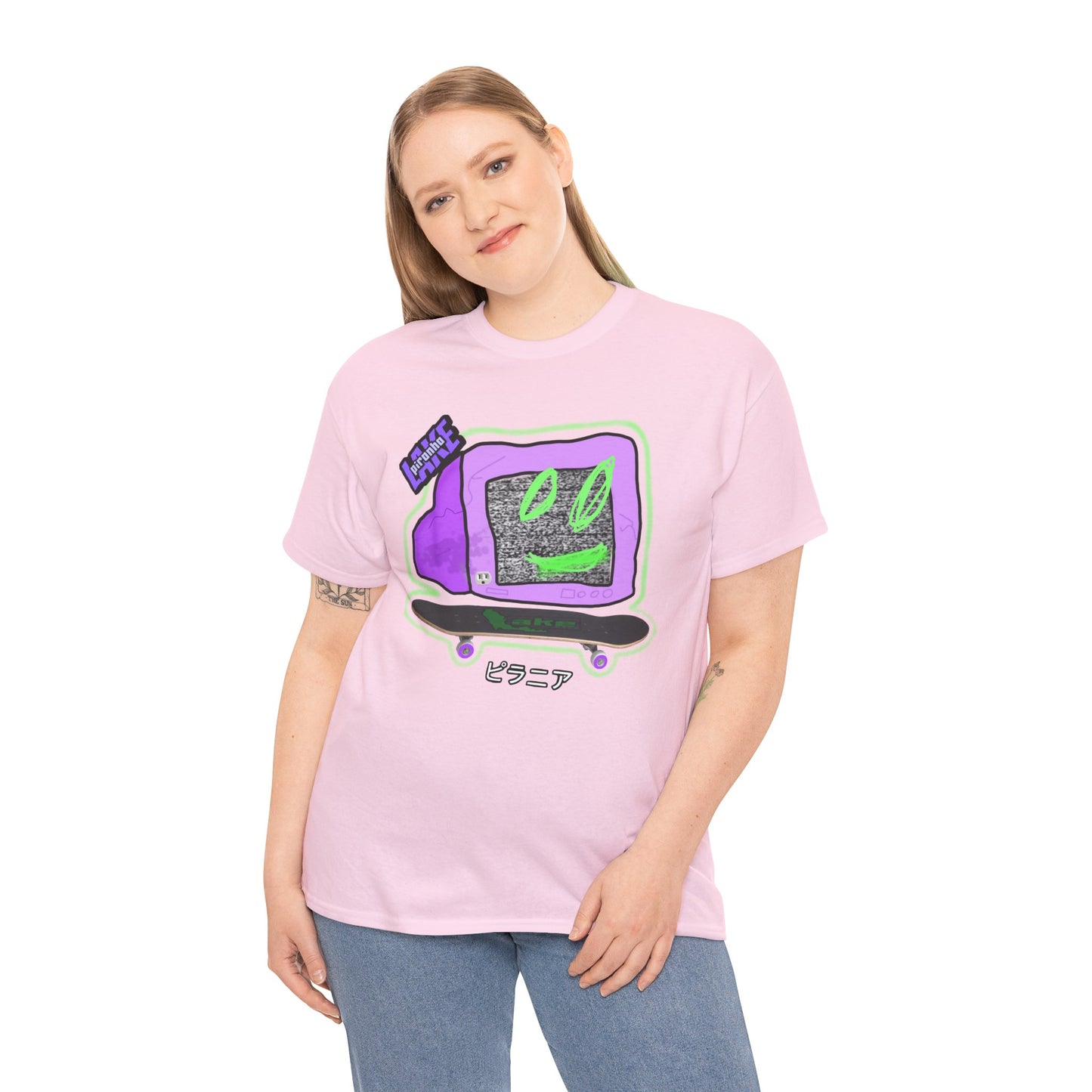 “No Cable” Graphic T-shirt by Piranha Lake LLC (Unisex Heavy Cotton Tee)