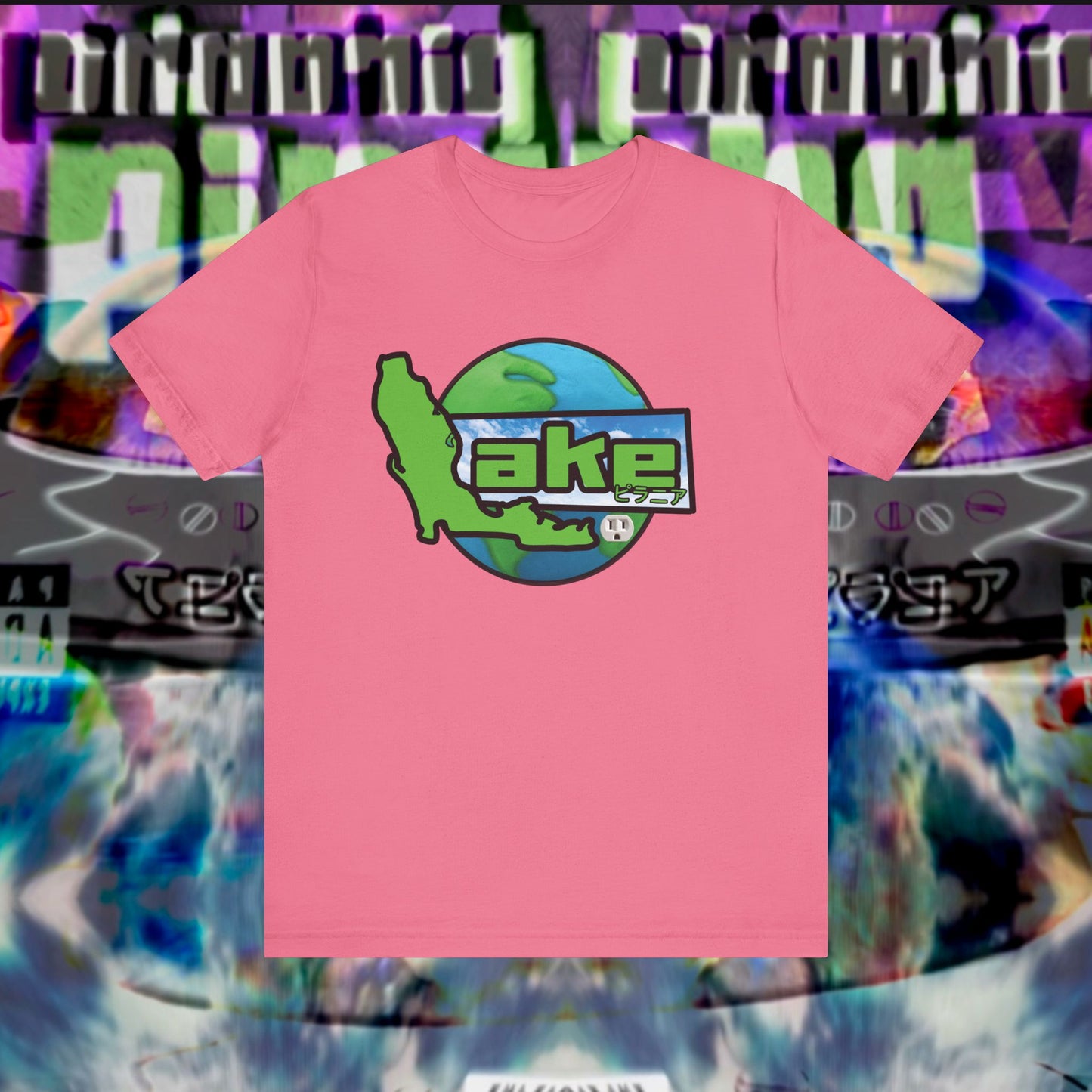 “Lake World” Graphic T-shirt by Piranha Lake (Unisex Jersey Short Sleeve Tee)