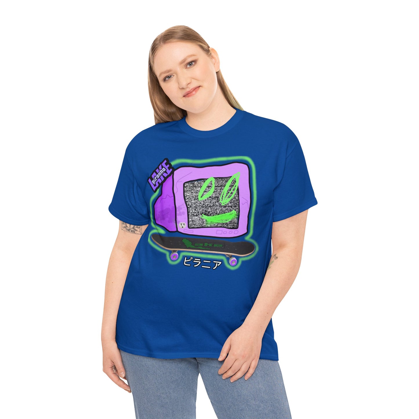 “No Cable” Graphic T-shirt by Piranha Lake LLC (Unisex Heavy Cotton Tee)