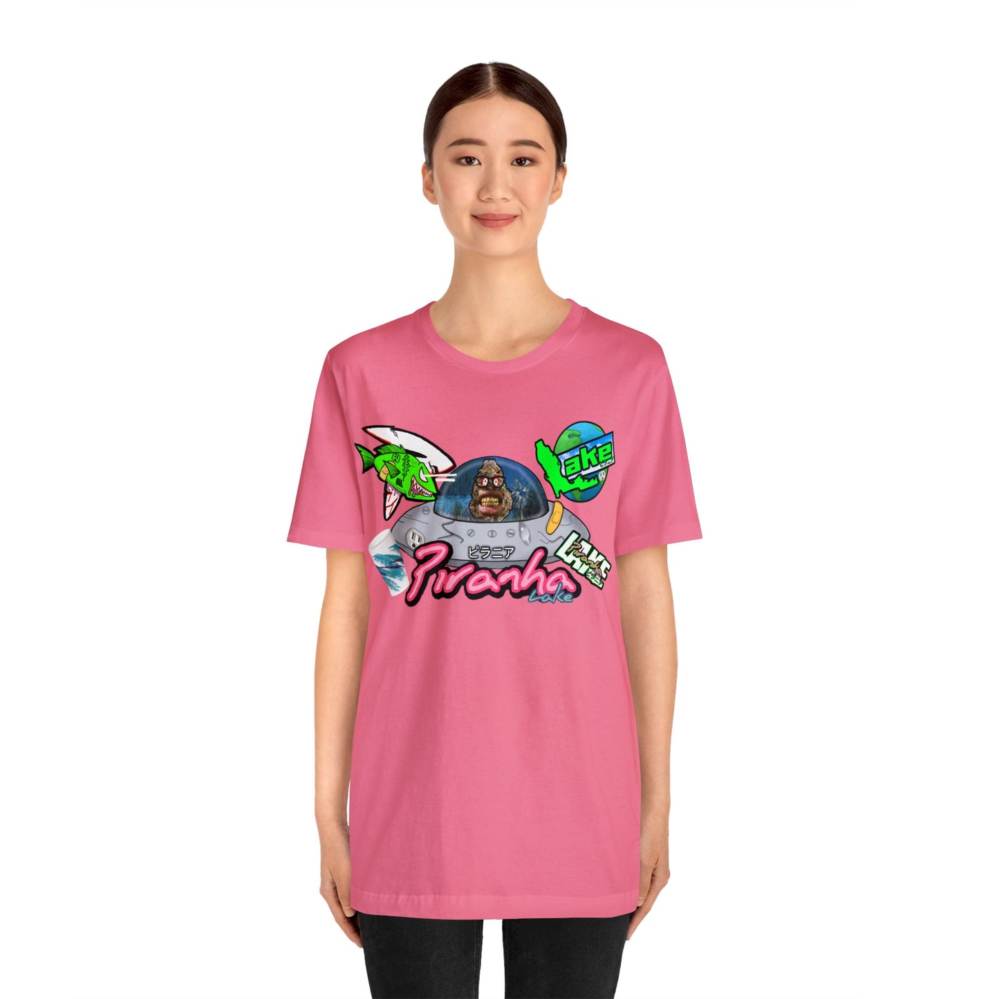 “Piranha Lake Universe 2” Graphic T-shirt by Piranha Lake (Unisex Jersey Short Sleeve Tee)