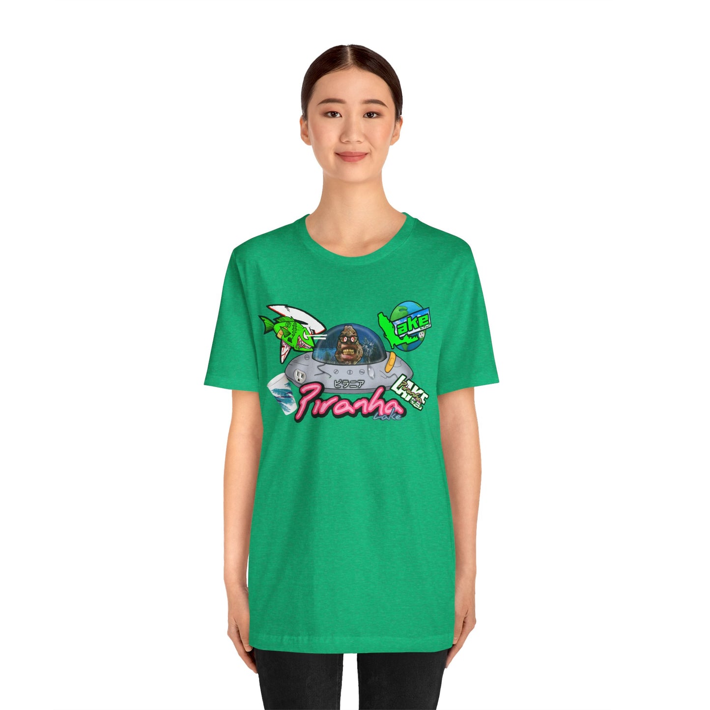 “Piranha Lake Universe 2” Graphic T-shirt by Piranha Lake (Unisex Jersey Short Sleeve Tee)