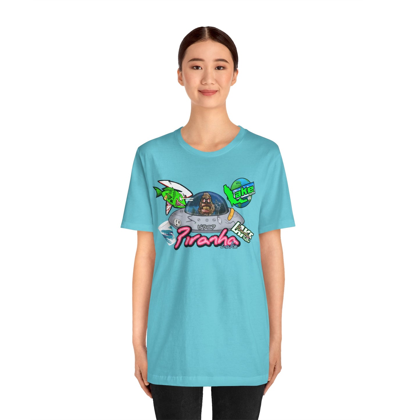 “Piranha Lake Universe 2” Graphic T-shirt by Piranha Lake (Unisex Jersey Short Sleeve Tee)