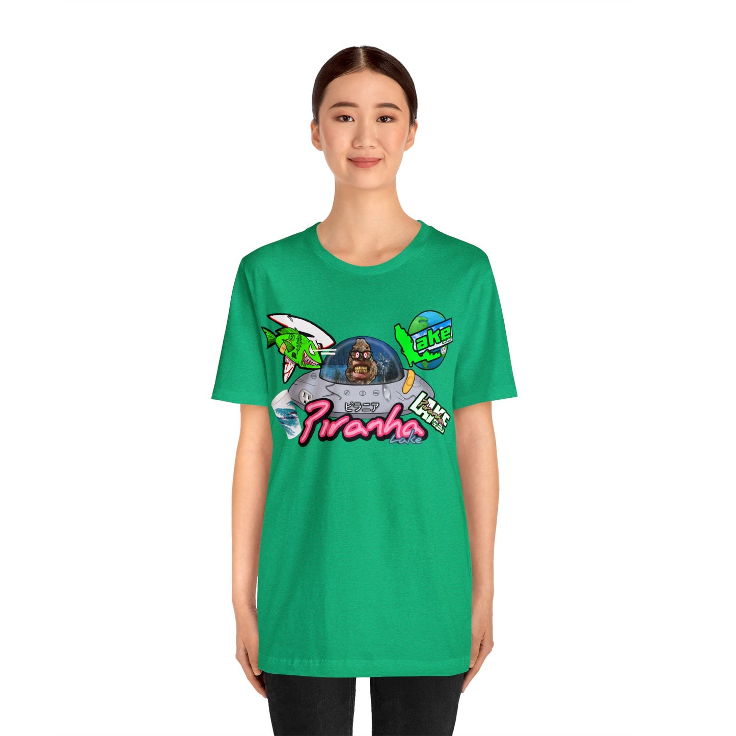 “Piranha Lake Universe 2” Graphic T-shirt by Piranha Lake (Unisex Jersey Short Sleeve Tee)