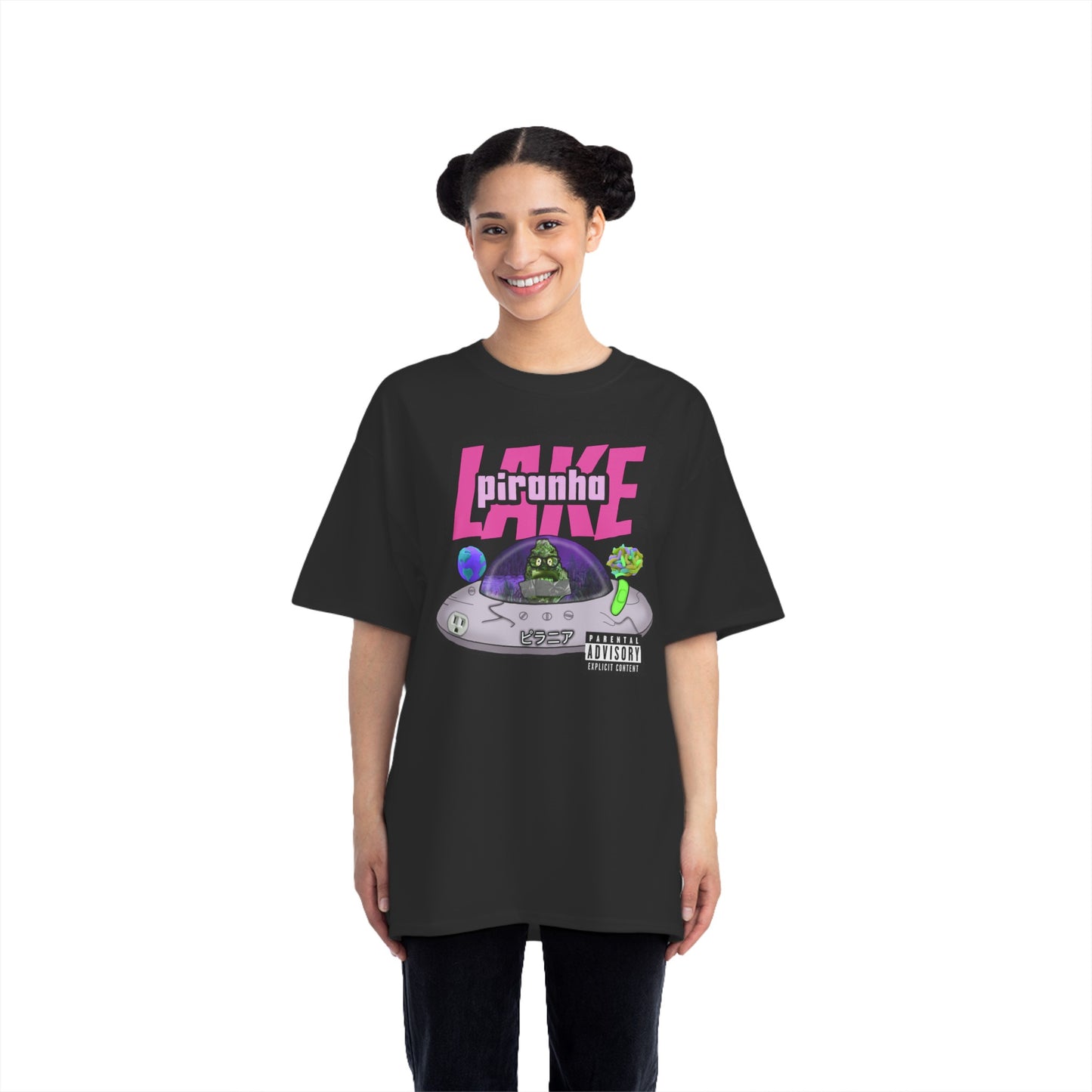 “Lost UFO” by Piranha Lake graphic T-shirt Beefy-T®  Short-Sleeve T-Shirt