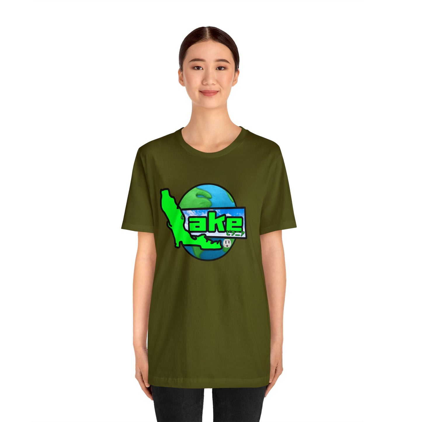 “Lake World” Graphic T-shirt by Piranha Lake (Unisex Jersey Short Sleeve Tee)