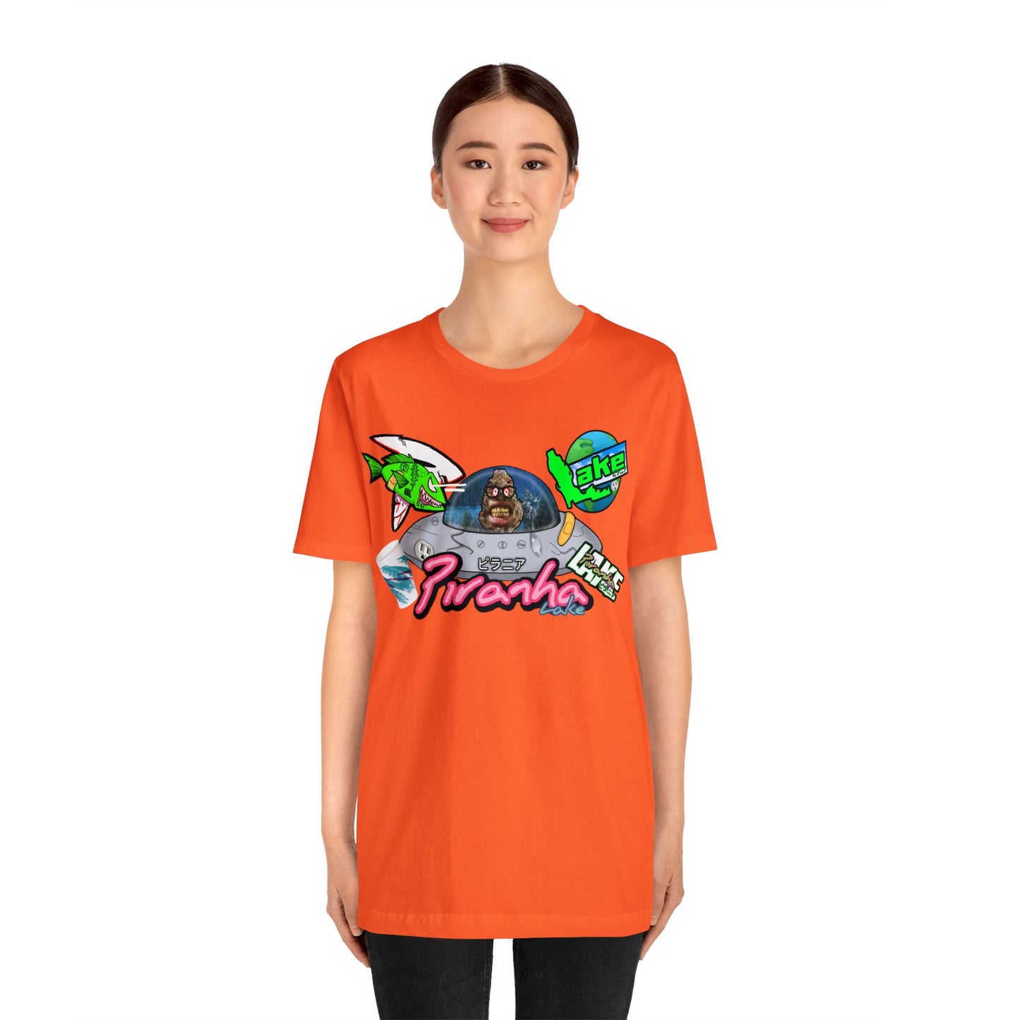 “Piranha Lake Universe 2” Graphic T-shirt by Piranha Lake (Unisex Jersey Short Sleeve Tee)