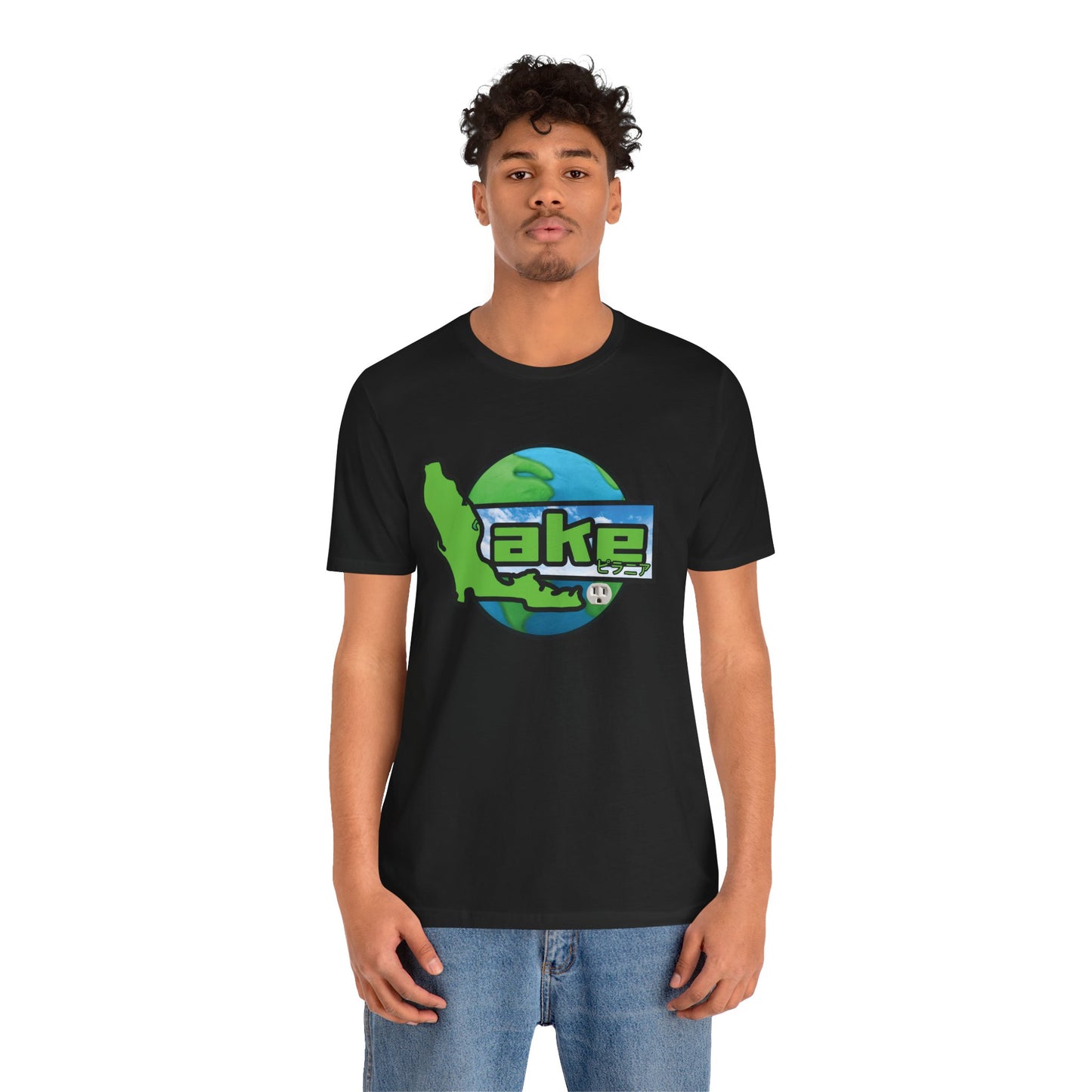 “Lake World” Graphic T-shirt by Piranha Lake (Unisex Jersey Short Sleeve Tee)