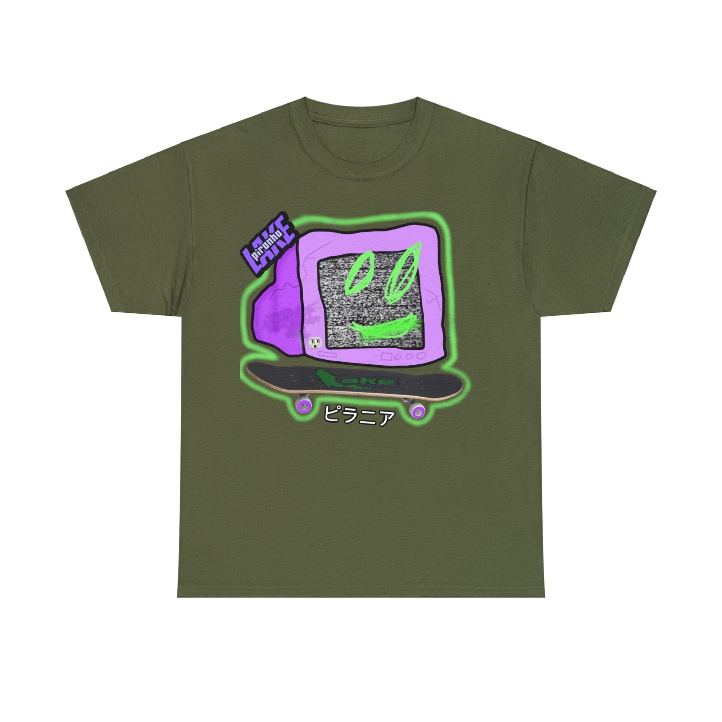 “No Cable” Graphic T-shirt by Piranha Lake LLC (Unisex Heavy Cotton Tee)