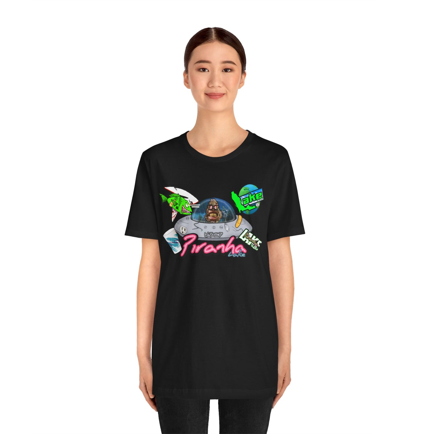“Piranha Lake Universe 2” Graphic T-shirt by Piranha Lake (Unisex Jersey Short Sleeve Tee)