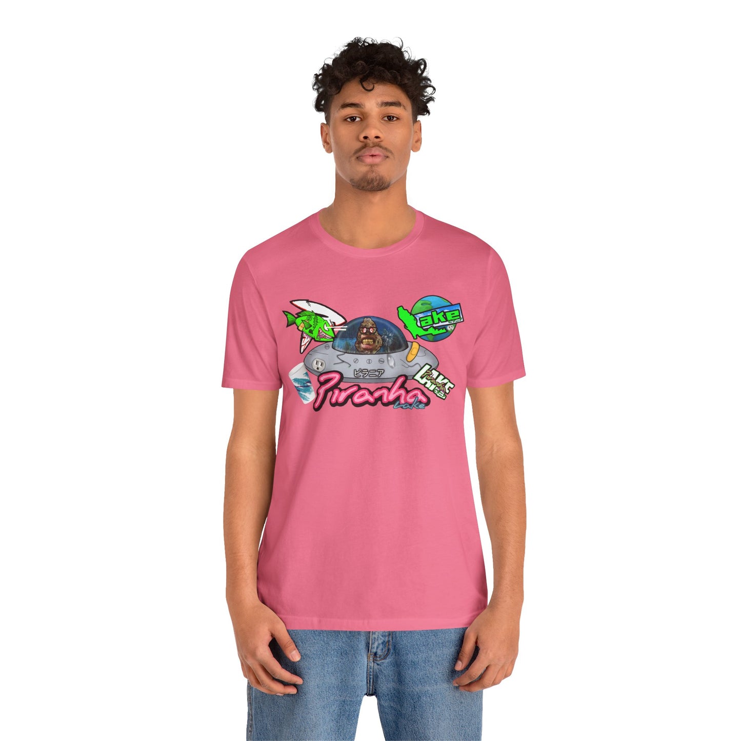 “Piranha Lake Universe 2” Graphic T-shirt by Piranha Lake (Unisex Jersey Short Sleeve Tee)