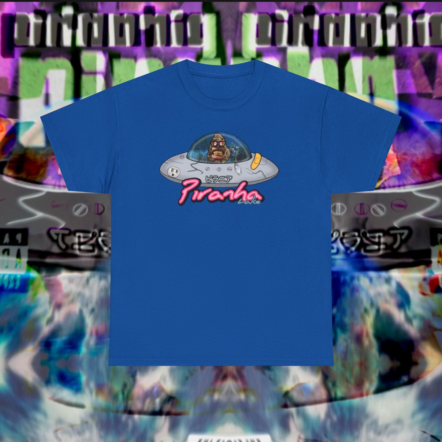 “UFO bud” Graphic T-shirt by Piranha Lake LLC (Unisex Heavy Cotton Tee)