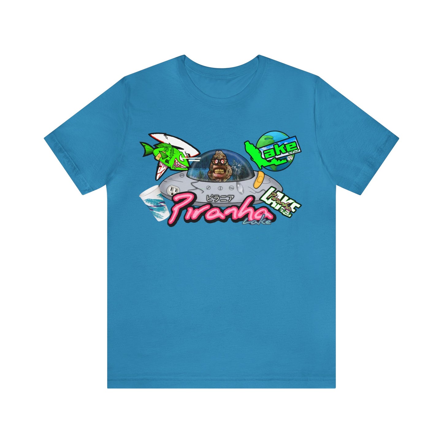 “Piranha Lake Universe 2” Graphic T-shirt by Piranha Lake (Unisex Jersey Short Sleeve Tee)