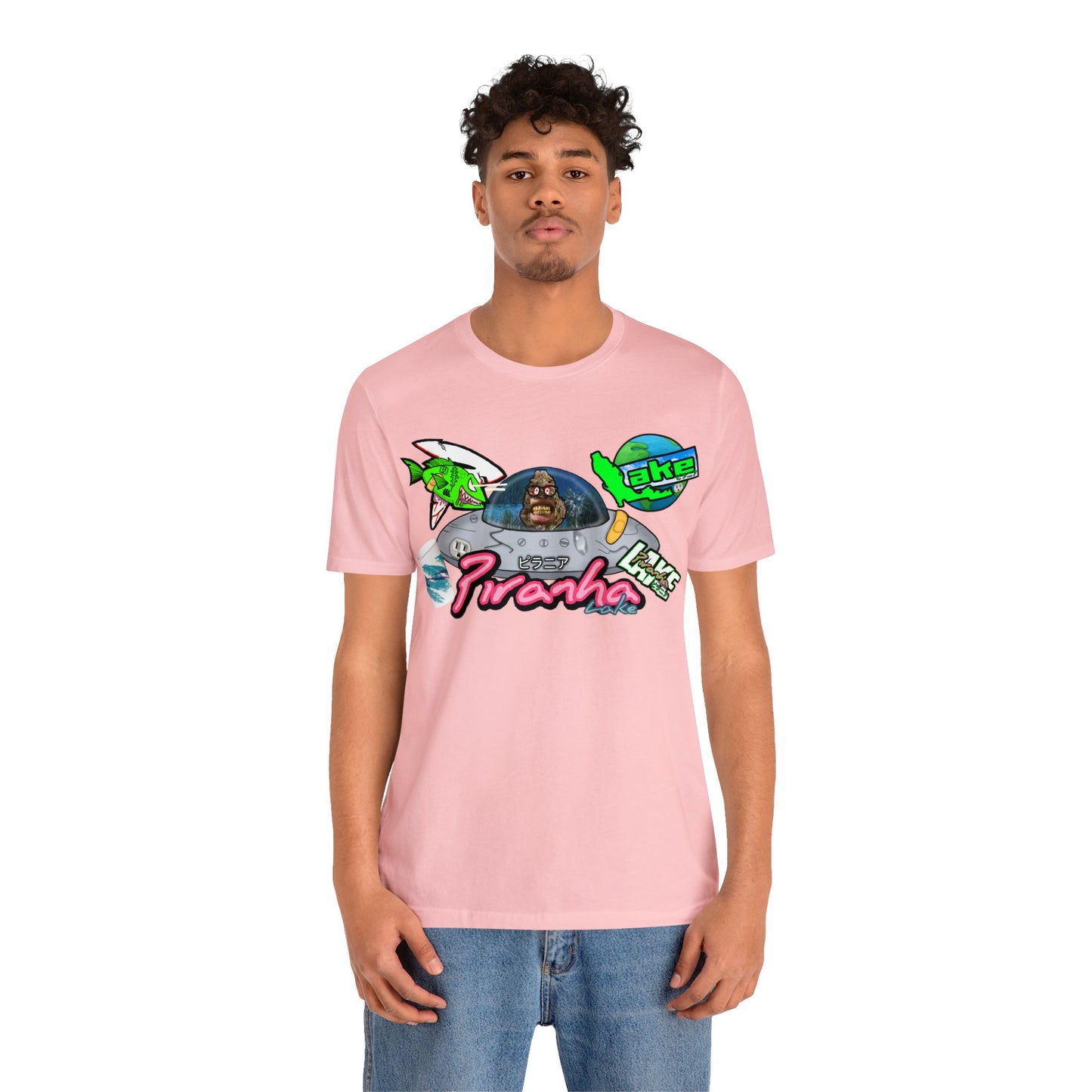 “Piranha Lake Universe 2” Graphic T-shirt by Piranha Lake (Unisex Jersey Short Sleeve Tee)