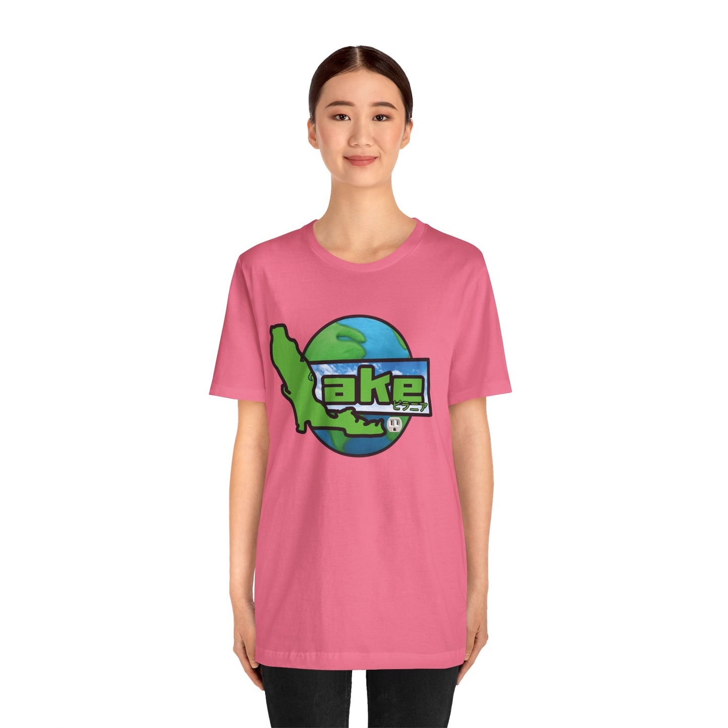 “Lake World” Graphic T-shirt by Piranha Lake (Unisex Jersey Short Sleeve Tee)