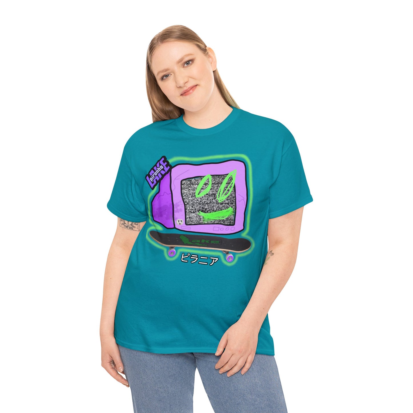 “No Cable” Graphic T-shirt by Piranha Lake LLC (Unisex Heavy Cotton Tee)