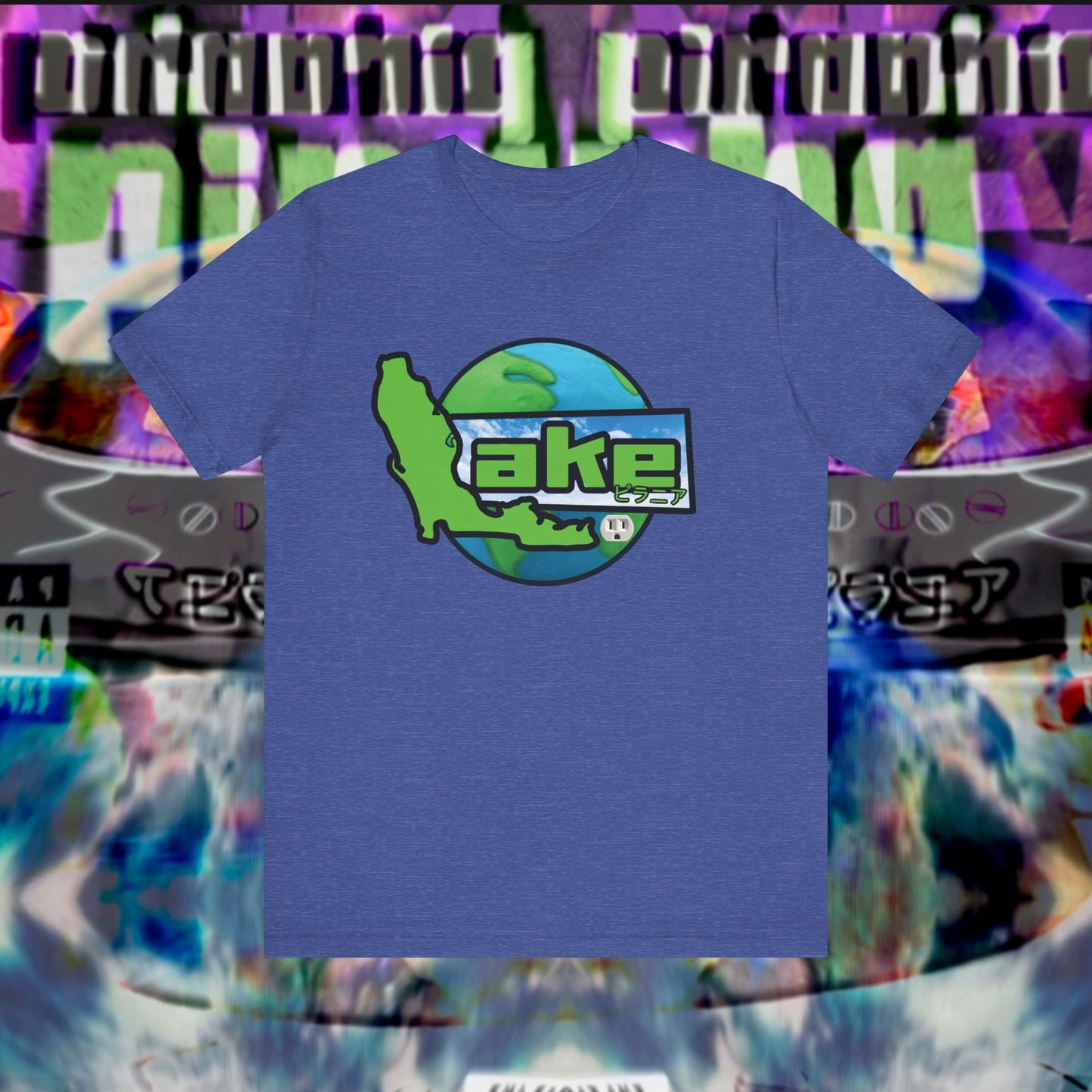 “Lake World” Graphic T-shirt by Piranha Lake (Unisex Jersey Short Sleeve Tee)