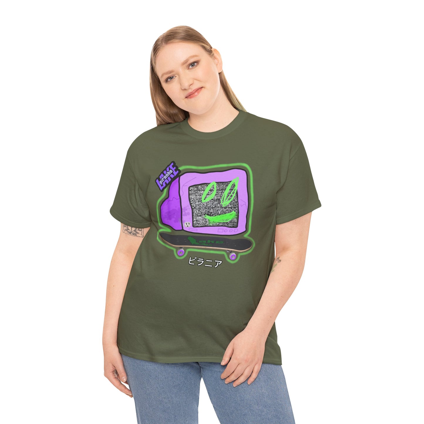 “No Cable” Graphic T-shirt by Piranha Lake LLC (Unisex Heavy Cotton Tee)
