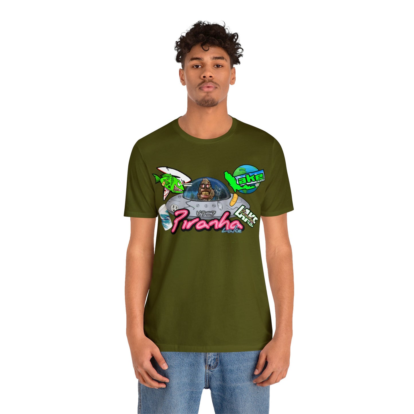 “Piranha Lake Universe 2” Graphic T-shirt by Piranha Lake (Unisex Jersey Short Sleeve Tee)