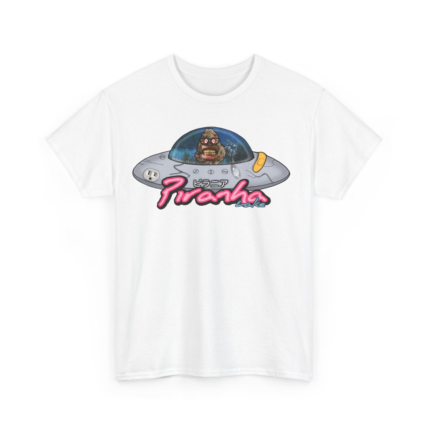 “UFO bud” Graphic T-shirt by Piranha Lake LLC (Unisex Heavy Cotton Tee)