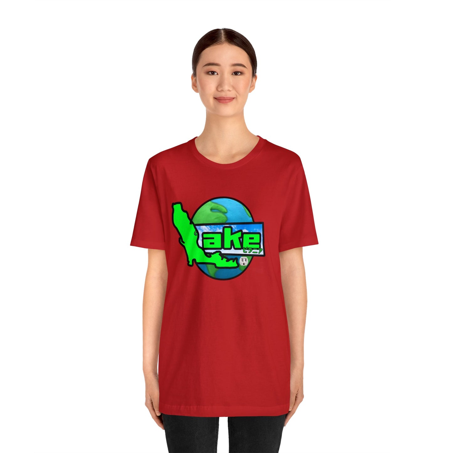 “Lake World” Graphic T-shirt by Piranha Lake (Unisex Jersey Short Sleeve Tee)