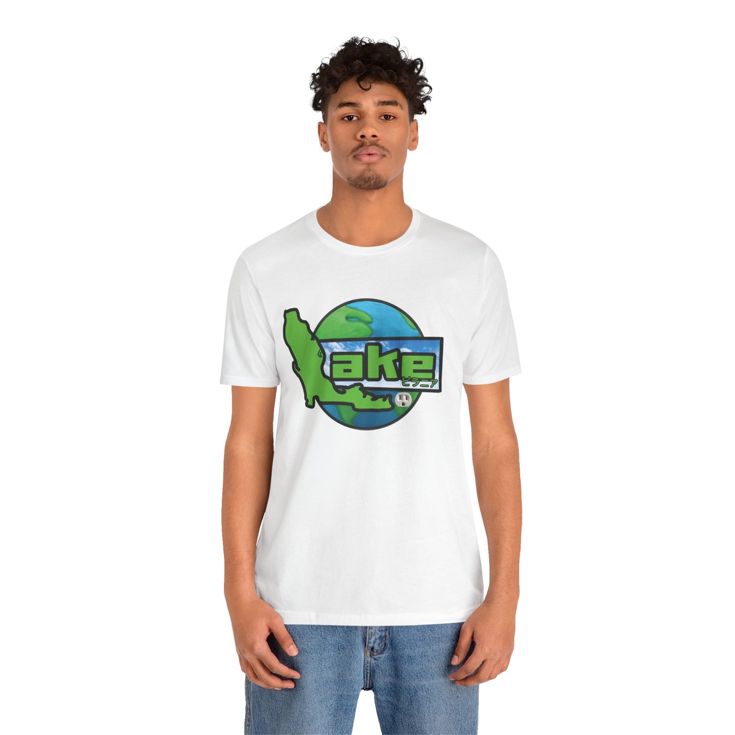 “Lake World” Graphic T-shirt by Piranha Lake (Unisex Jersey Short Sleeve Tee)