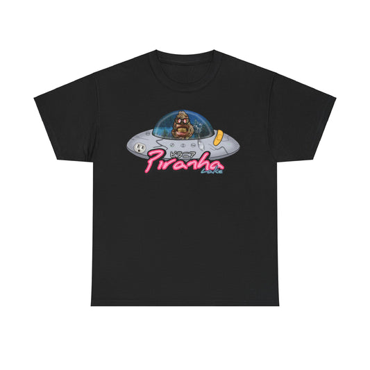 “UFO bud” Graphic T-shirt by Piranha Lake LLC (Unisex Heavy Cotton Tee)