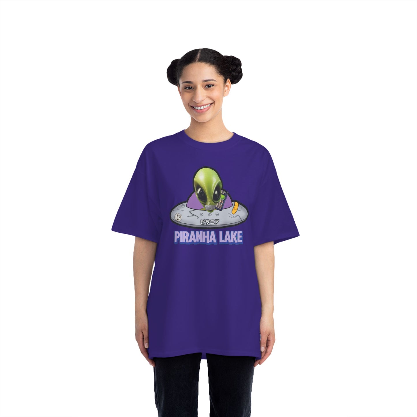 “Missing UFO” by Piranha Lake graphic T-shirt Beefy-T®  Short-Sleeve T-Shirt